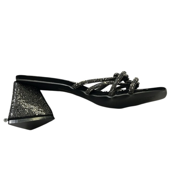 Ninety Union Couture Black Strappy Heels - Picture 4 of 5